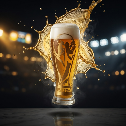 Premium Football Trophy Beer Glass